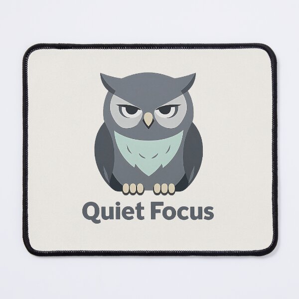 Item preview, Quiet Focus Owl Minimalist Illustration designed and sold by Ombrya.
