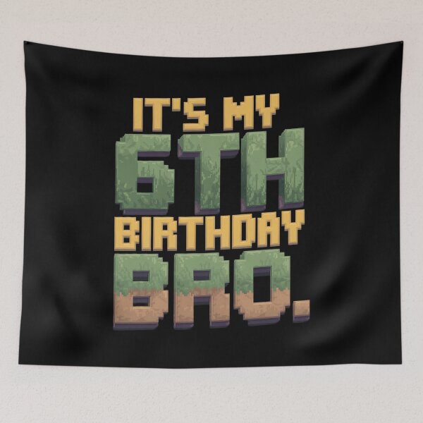 Item preview, Birthday Boy It's My 6th Birthday Video Game Pixel1  designed and sold by MythWoot.