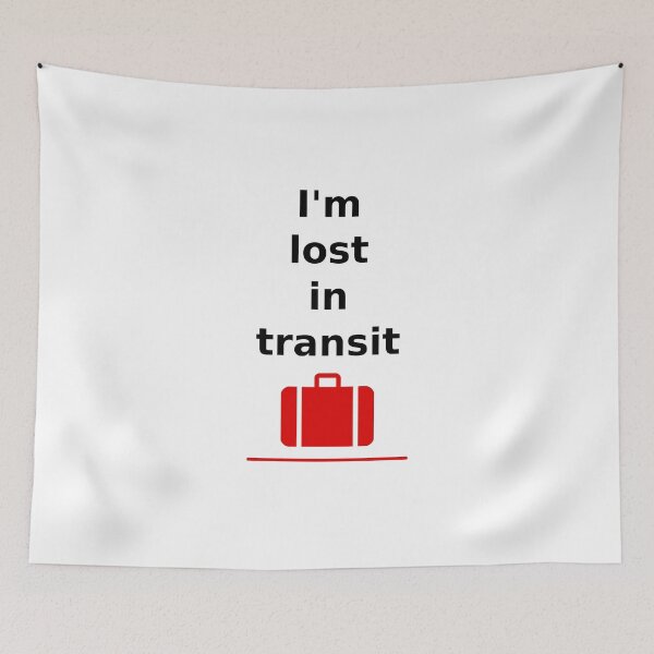 Item preview, I'm Lost in Transit Travel Large Suitcase Light-Color designed and sold by TinyStarAmerica.