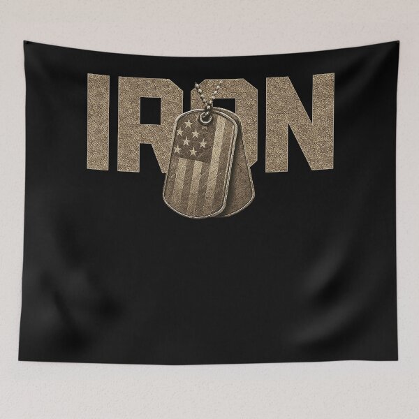 Item preview, IRON Military Dog Tags Design designed and sold by Callsign 84.