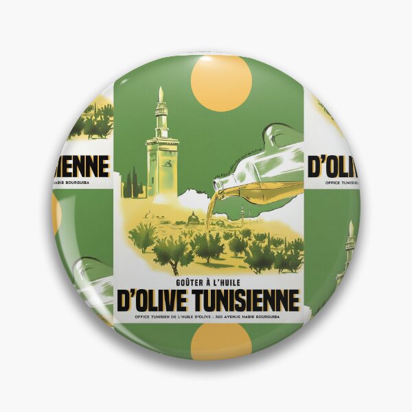Item preview, Olive Oil Illustration Tunisian Landscape Advertisement Poster : Vintage designed and sold by artofuniverse.