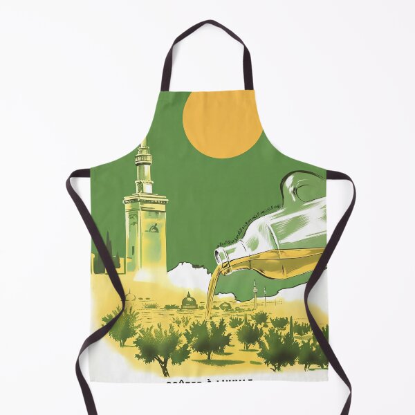 Item preview, Olive Oil Illustration Tunisian Landscape Advertisement Poster : Vintage designed and sold by artofuniverse.