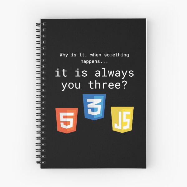Item preview, The Frontend Trio - HTML CSS JS Web Developer Humor designed and sold by LuvTech.