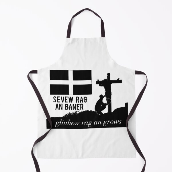 Item preview, Cornish language 'stand for the flag kneel for the cross' design (Dhesskrifans an yeth Kernewek 'Sevew rag an baner, glinhew rag an grows') designed and sold by JonathanR1994.