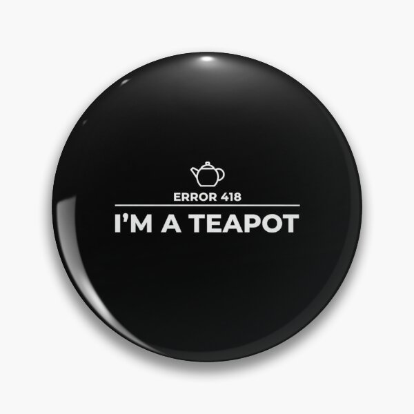Item preview, ERROR 418: I’M A TEAPOT – Nerdy Minimalist Design designed and sold by daila70.