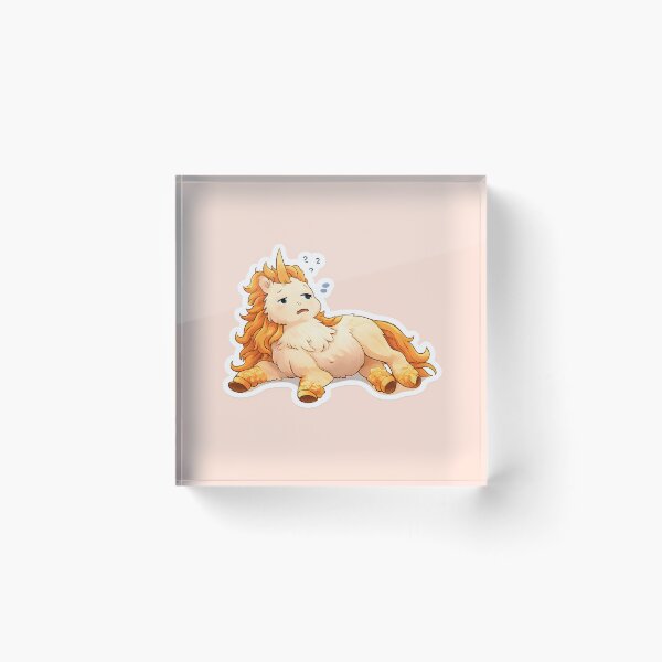 Item preview, Sassy Lazy Unicorn – Cute Grumpy Kawaii Unicorn Sticker Style designed and sold by Still Breathing Studio.