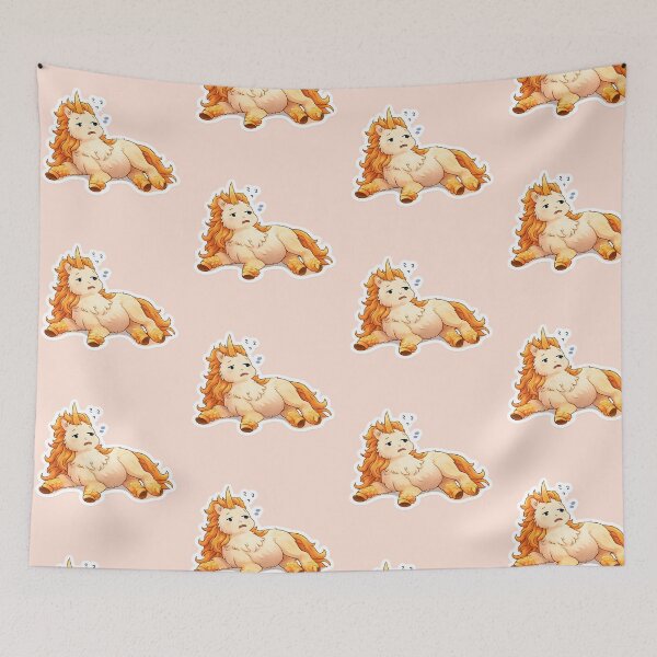 Item preview, Sassy Lazy Unicorn – Cute Grumpy Kawaii Unicorn Sticker Style designed and sold by Still Breathing Studio.
