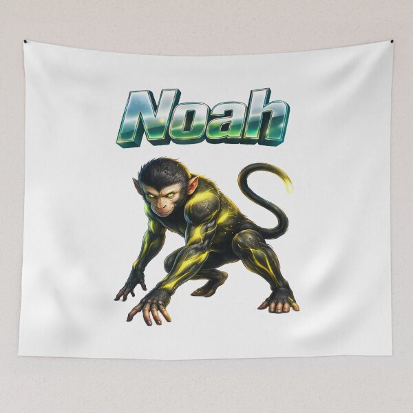 Item preview, Noah Year of the Monkey Eastern Zodiac Monkey Power Strength Design designed and sold by AlexLineArt.