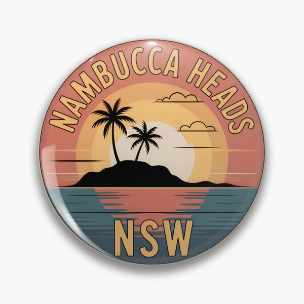 Item preview, Nambucca Heads NSW Sunset  | Coastal Travel Illustration designed and sold by VividOrganica.