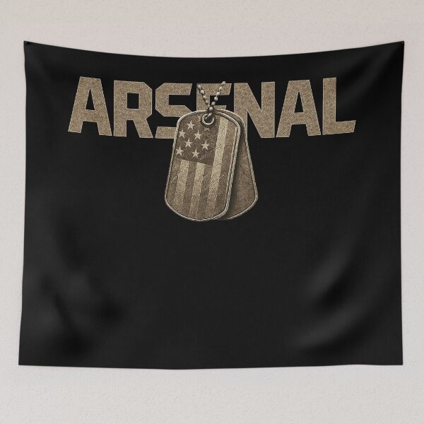 Item preview, ARSENAL Military Dog Tags Design designed and sold by Callsign 84.