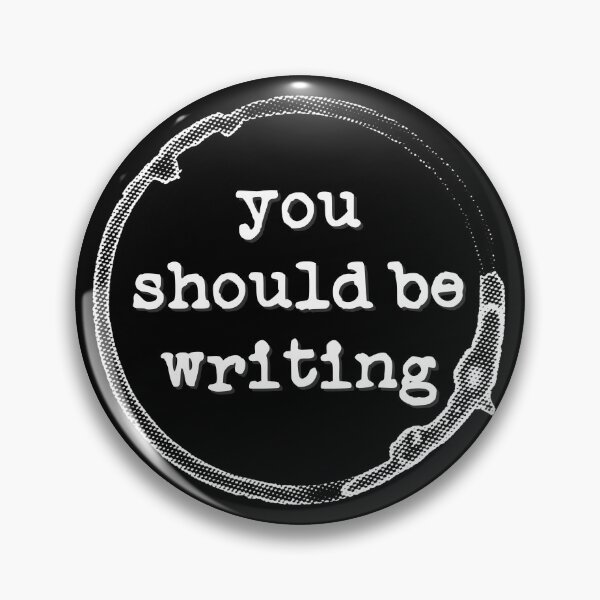 Item preview, You Should Be Writing (coffee stain, white design) designed and sold by Pencil on Paper CA.