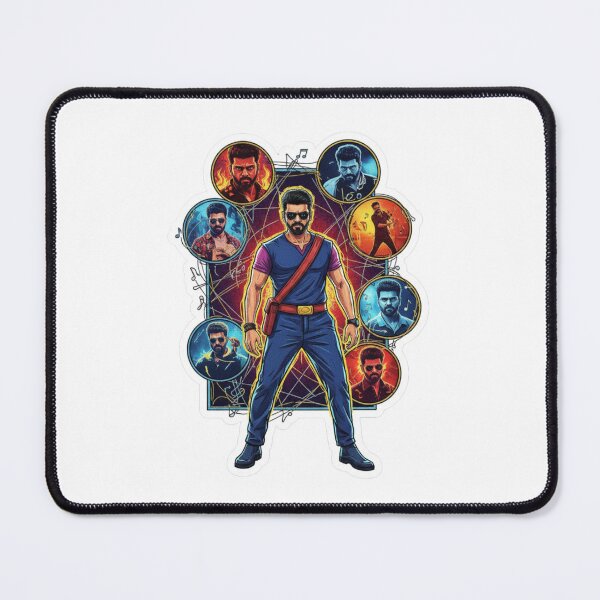 Item preview, The Many Faces of Thalapathy Vijay Leo – Bloody Sweet Action Star Design Thalapathy Forever – South Indian Cinema Icon designed and sold by Gurjeetpixelart.