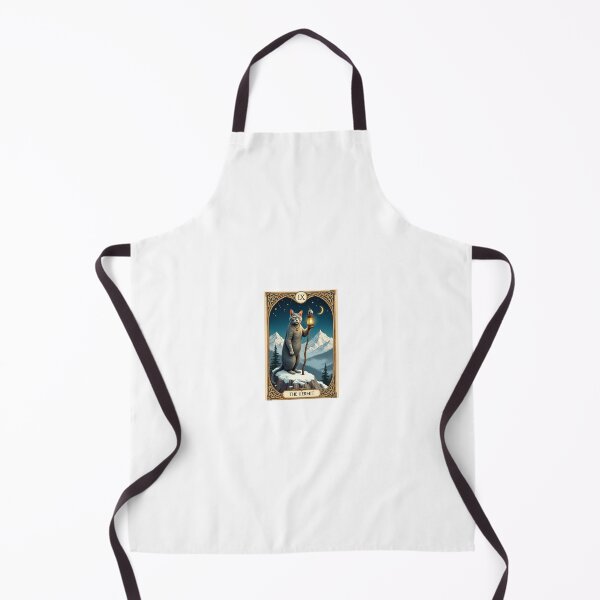Item preview, The Hermit Cat Tarot Card Vintage Art designed and sold by PictorialWhimsy.