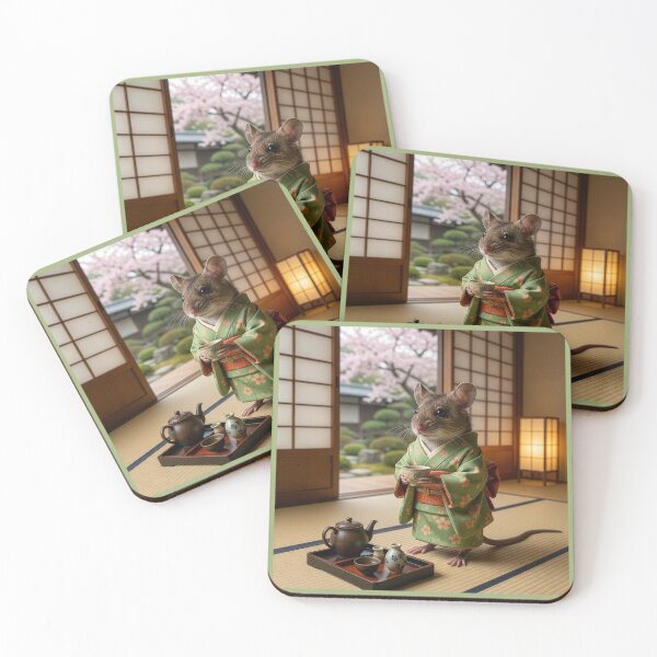 Item preview, Geisha Mouse with Tea designed and sold by Tridentulus.
