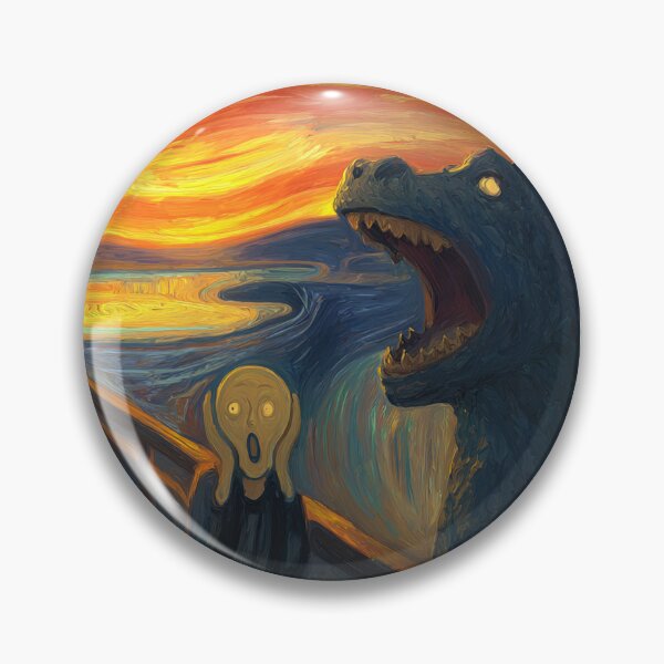 Item preview, The Scream Godzilla Edvard Munch Parody 2 designed and sold by ambystomatees.