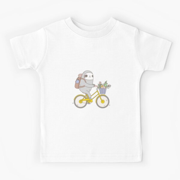 Biking Sloth Kids T-Shirt