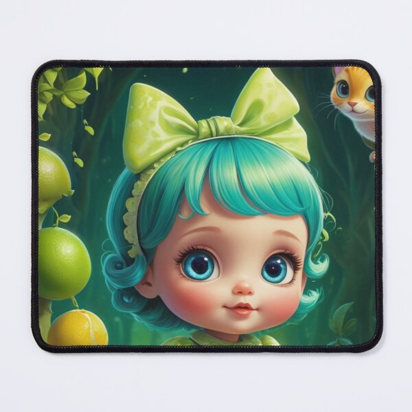 Item preview, Girl and animal friends collecting limes designed and sold by Sweet Dreams Ambience.