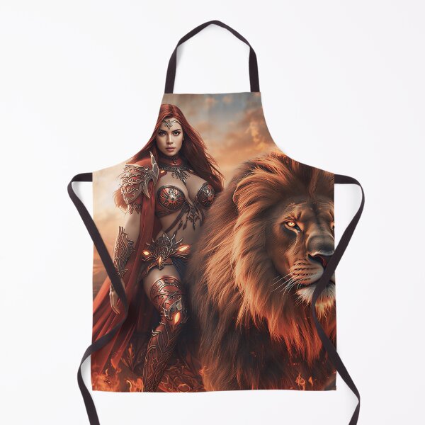 Item preview, Flame Sovereign – Fire Warrior Queen designed and sold by SunsetAngelsAI.