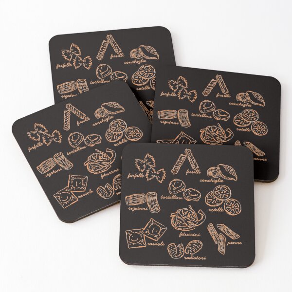 Item preview, Italian Pasta Shapes Heavyweight designed and sold by DesignDenDo ⭐⭐⭐⭐⭐.