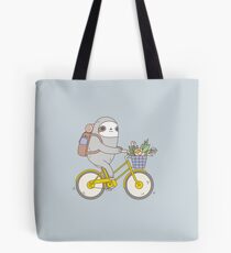 Biking Sloth Tote Bag