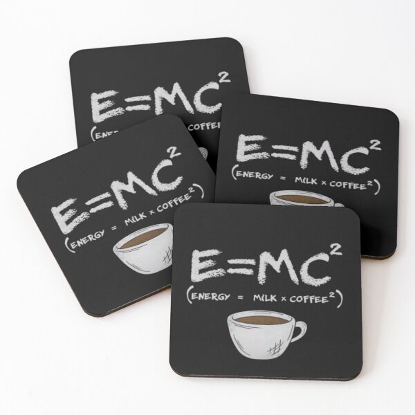 Item preview, Funny Coffee Equation E=MC² – Caffeine Science Humor Design designed and sold by Kruti Collection.