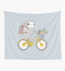 Biking Sloth Wandbehang