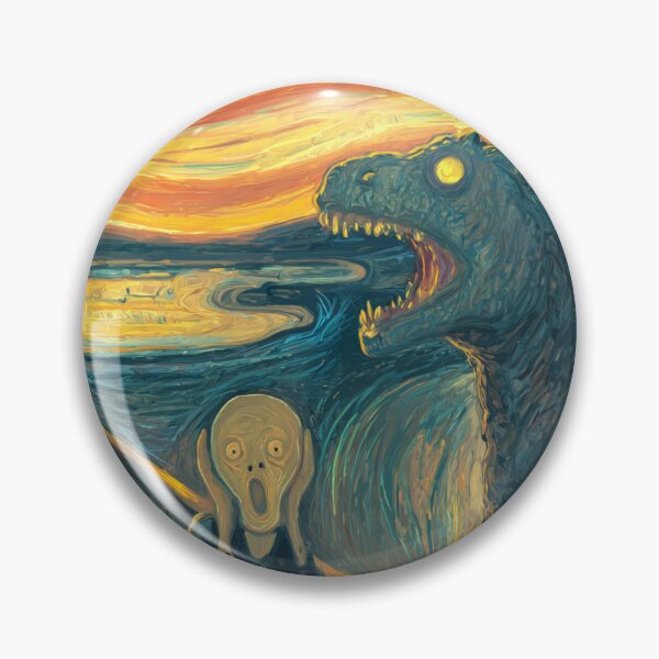 Item preview, The Scream Godzilla Edvard Munch Parody 4 designed and sold by ambystomatees.
