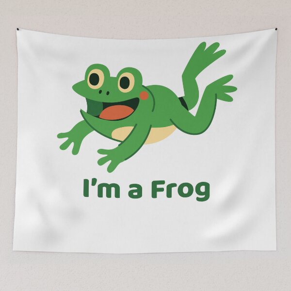 Item preview, I’m a Frog – Cute Cartoon Frog for Stickers, Tees, and Posters designed and sold by AkithSelling.