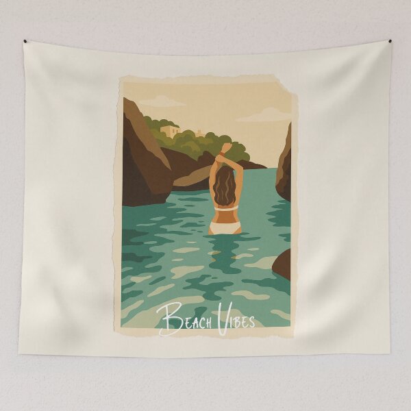 Item preview, Woman enjoys view of the sea from the water designed and sold by Brinax.