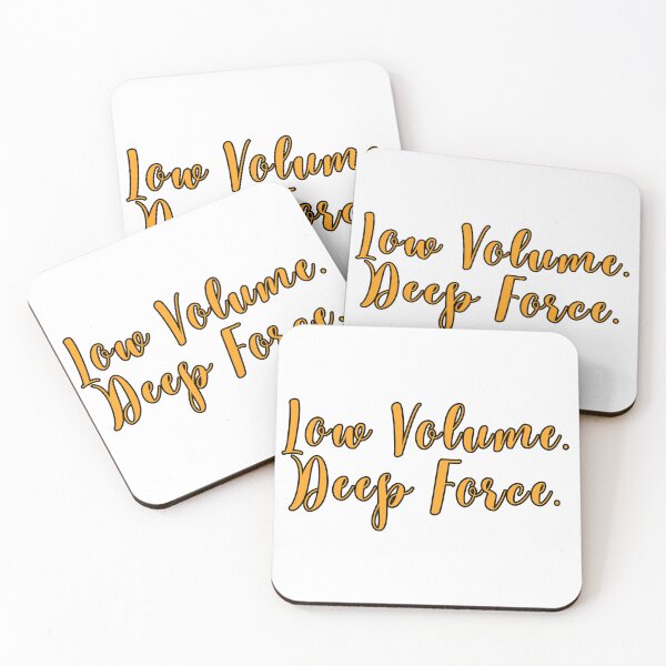 Item preview, Low Volume Deep Force – Quiet Strength Minimal Typography Quote designed and sold by GentleForce.