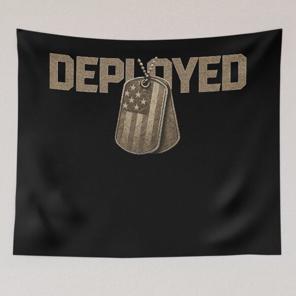 Item preview, DEPLOYED Military Dog Tags Design designed and sold by Callsign 84.