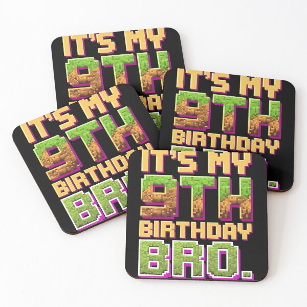 Item preview, Birthday Boy It's My 9th Birthday Video Game Pixel  designed and sold by CombatTask.