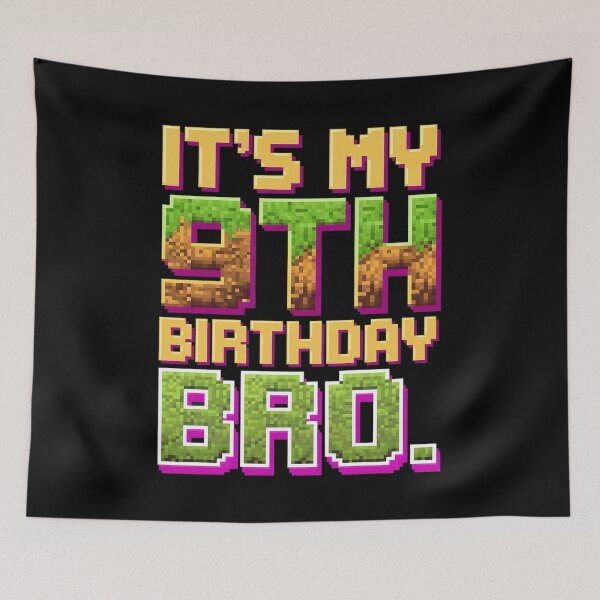 Item preview, Birthday Boy It's My 9th Birthday Video Game Pixel  designed and sold by CombatTask.