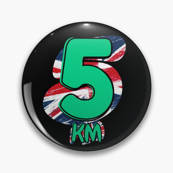 Item preview, 5KM Running Achievement - United Kingdom - Emerald Green designed and sold by NineSevenFour.