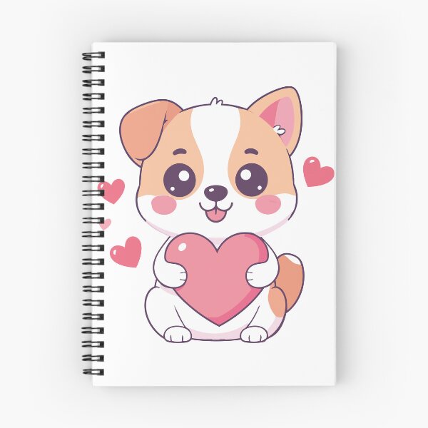 Item preview, Cute Dog Holding Heart – Kawaii Valentine Dog designed and sold by Rocamisetas.