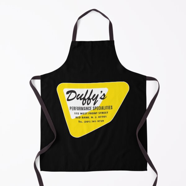 Item preview, Vintage Duffy's Performance Specialities Hot Rod suppliers emblem - yellow print designed and sold by retropetrol.