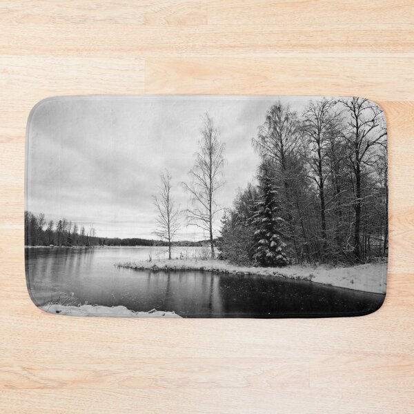 Item preview, Snow by the lake. bw designed and sold by Jouko Lehto Photography.