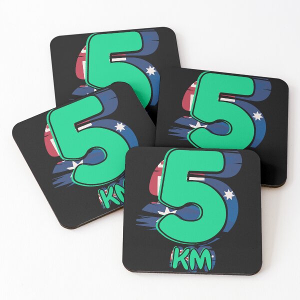 Item preview, 5KM Running Achievement - Australia - Emerald Green designed and sold by NineSevenFour.