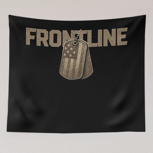 Item preview, FRONTLINE Military Dog Tags Design designed and sold by Callsign 84.