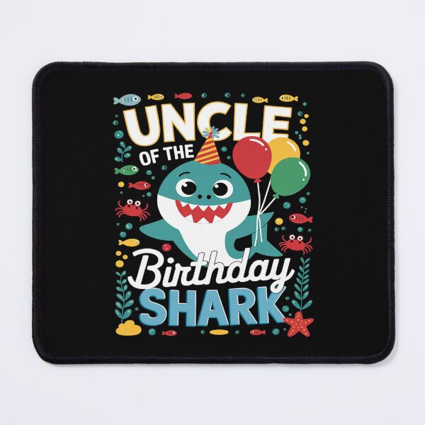 Item preview, Uncle Birthday Kids Shark Party Matching Family1  designed and sold by PowAcademy.