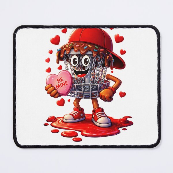 Item preview, Cute Disc Golf Valentine Character Holding Be Mine Heart Funny Disc Golf Love Design designed and sold by JoyBoyStudio1.