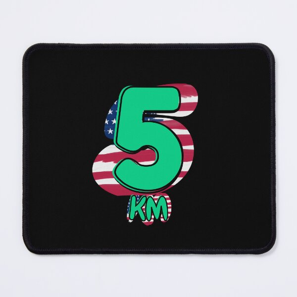 Item preview, 5KM Running Achievement - United States - Emerald Green designed and sold by NineSevenFour.