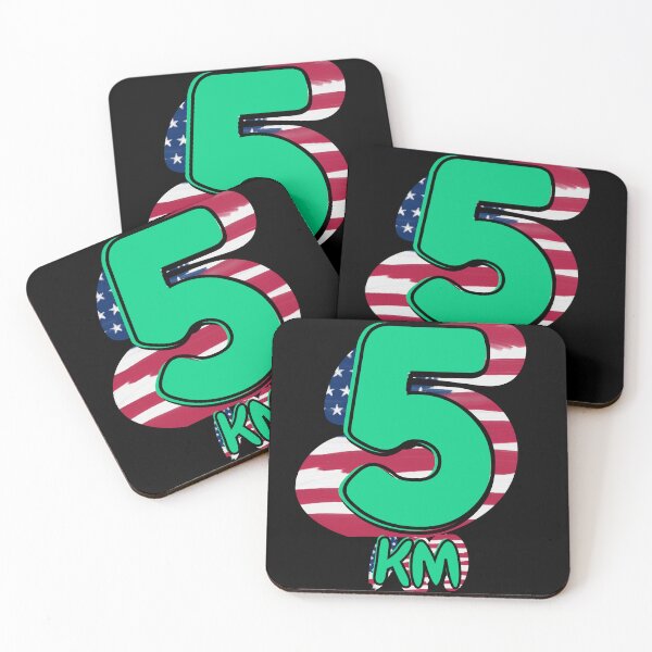 Item preview, 5KM Running Achievement - United States - Emerald Green designed and sold by NineSevenFour.