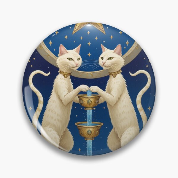 Item preview, THE STAR Tarot Card Medieval Cat Art designed and sold by PictorialWhimsy.