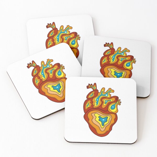 Item preview, Inverted colors realistic heart designed and sold by s.artaller.