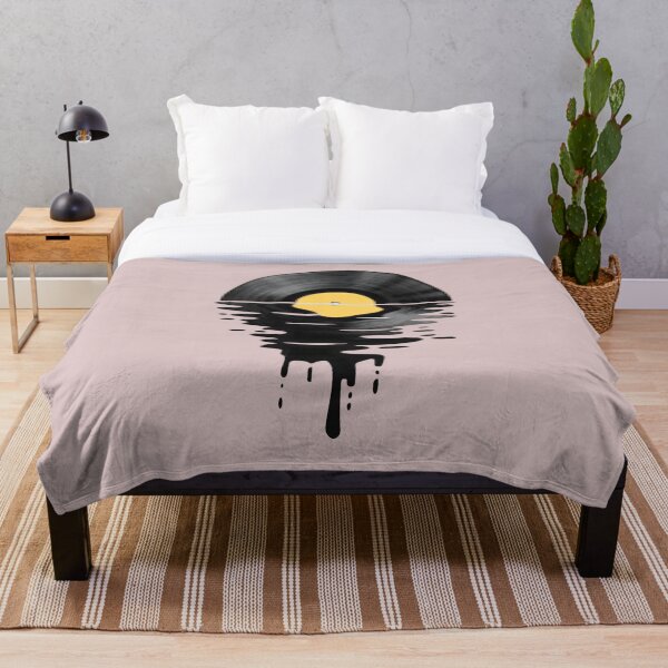 Item preview, Melting Vinyl Record Art – Retro Music Aesthetic Design designed and sold by Kruti Collection.