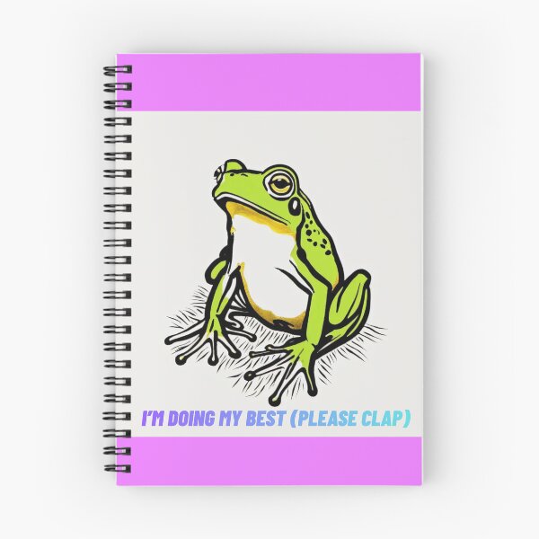 Item preview, Cute Frog I’m Doing My Best Design designed and sold by PinkiArt.
