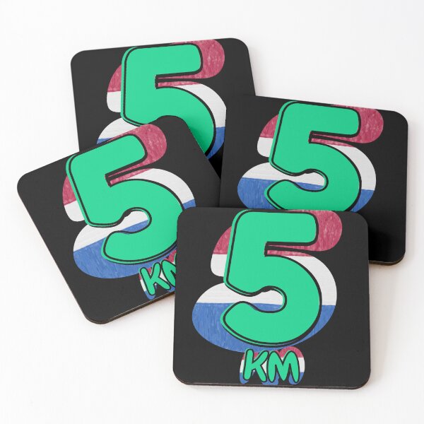 Item preview, 5KM Running Achievement - Dutch - Emerald Green designed and sold by NineSevenFour.