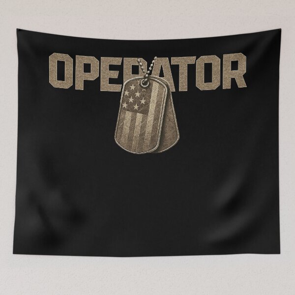 Item preview, OPERATOR Military Dog Tags Design designed and sold by Callsign 84.