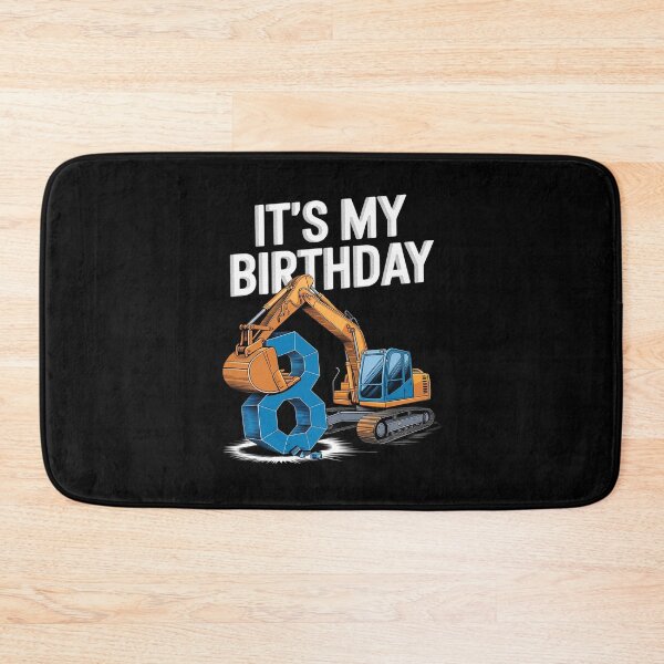 Item preview, 8 Year Old 8th Birthday Construction Excavator Boys Kids  designed and sold by PowAcademy.